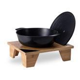 Rosseto Bamboo Pot Stand with Lid Holder